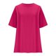 thumbnail image 4 of mfyjkho Tops Bohemios Para Mujer, Camiseta De Manga Corta Holgada Y Cómoda Con Cuello Redondo, Color Liso Y A La Moda Para Mujer Tops Para Salir Xxl, 4 of 8