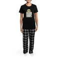 thumbnail image 4 of CafePress - Christmas Cute Baby Angel Praying Pajamas - Women's Short Sleeve Print T-Shirt and Pants Dark Cotton Pajama Set, 4 of 7