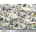 thumbnail image 2 of Soimoi Silk Fabric Slippers,Shoes & High Heels Patchwork Printed Fabric 1 Yard 42 Inch Wide, 2 of 3