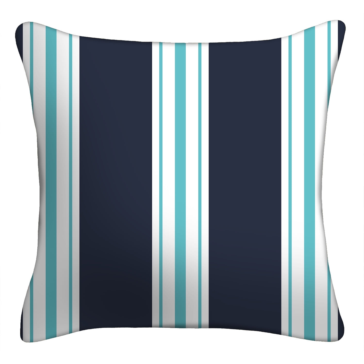 Mainstays 16 in x 16 in Anchor Decorative Outdoor Throw Pillow, Blue