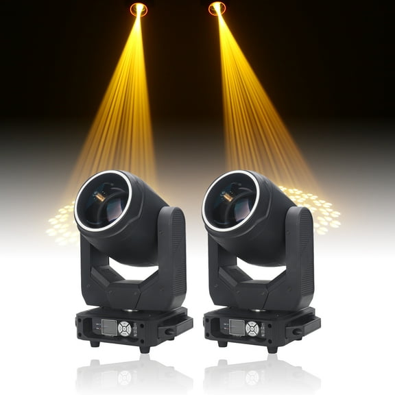 200W LED Lyre Moving Head Light Beam Light Effect For Wedding DJ Disco Nightclub Party Dmx512 Christmas, 2Packs
