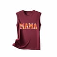 thumbnail image 6 of Dyegold Summer Tops for Women 2023, Womens Summer MAMA Letter Print Tank Tops Dressy Casual Fashion Blouses Shirts Tee Sleeveless Crewneck ​Tunic Tops, 6 of 6