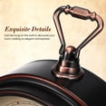 thumbnail image 2 of Reloj despertador de estilo vintage, silencioso, antiguo, retro, de mesa, decorativo, silencioso, sin tictac, clásico, retro, de escritorio (sin batería)., 2 of 7