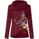 thumbnail image 4 of Blusa de manga larga con cuello alto y botones con estampado navideño para mujer Fridja  FKASFK252, 4 of 4