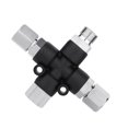 thumbnail image 1 of Tnarru Adaptateur d'Aérographe Accessoires, Aérographe, Connexion de Tuyau d'Aérographe Stable, Réglage, Connexion de Déconnexion d'Aérographe, Adaptateur de Tuyau d'Air Sans Bouton de Réglage, 1 of 8