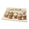 thumbnail image 2 of Just Breathe Bunny Canvas Wall Art – Rabbits in Pots with Butterflies on Rustic Wood – Inspirational: Every Day Is a New Beginning, Breathe, Smile & Start Again – Farmhouse Nursery Decor, 2 of 8