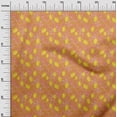 thumbnail image 3 of oneOone Rayon Orange Fabric Tropical Leaf Craft Projects Decor Fabric Printed By The Yard 56 Inch Wide, 3 of 5