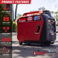 thumbnail image 3 of A-iPower 4300-Watt Dual Fuel Inverter Generator with Recoil Start and CO Sensor, 3 of 9