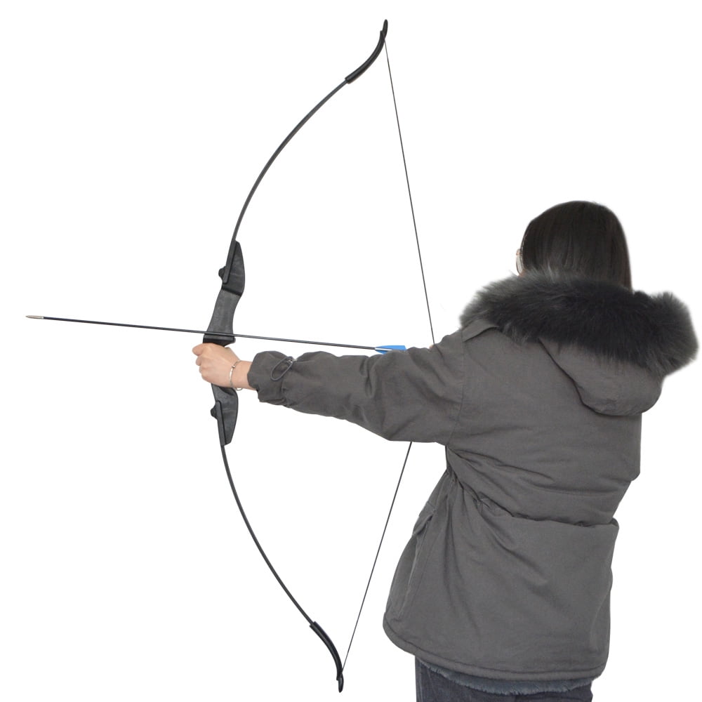 AMEYXGS Archery Takedown Recurve Bow and Arrow Set Left/Rght Hand Longbow Kit Beginner