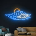 thumbnail image 4 of Handmadetneonsign Sun Wave Neon Sign, Wave Sun Led Sign, Sunset Led Light, Ocean Island Neon Light, 4 of 5