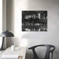 thumbnail image 3 of GOSMITH  New York City Skyline Night Modern Stretched and Framed Black and White Cityscape Giclee Canvas Prints Pictures Paintings on Wall Art for Living Room Bedroom Home Decorations, 3 of 4