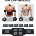 thumbnail image 6 of Next Gen Adjustable Muscle Fitness Abs Belt, 12 Modes & 19 Intensity Levels Core Toning Belt, Home Workout Equipment for Body Shaping, Muscle Firming & Strengthening, Easter Fitness Gear, Black, 6 of 11