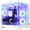 White, variant on Hoengager King Gaming PC AMD Ryzen 5 5500 6-Core 3.6 GHz,Radeon RX 6500 XT 4GB, 16GB DDR4 ,1TB PCIe SSD ,ARGB Software, Windows 11 Prebuilt PC-White