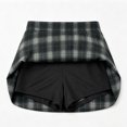 thumbnail image 6 of DailyTrove Women High Waist Plaid Split Mini Skirt Slim Casual Fall Short Skirt, 6 of 6