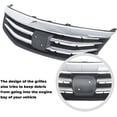thumbnail image 5 of For 2011 2012 Honda Accord Chrome Radiator Bumper Grille Front Upper Grill, 5 of 5