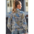 thumbnail image 3 of LASCANA Women's Smocked Pattern Blouse Shirt Smocking, 3 of 5