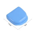 thumbnail image 3 of Retainer Box - Caja de protección bucal para dentaduras postizas de ortodoncia Estuche de cuidado bucal (Azul) Ygjytge Cuidado Belleza, 3 of 3