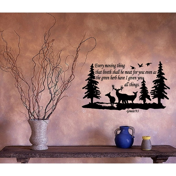 Decal ~ Every moving thing: Genesis 9:3 Wall Decal 20" x 30"