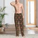 thumbnail image 2 of Balery Fox In Forest Pantalones de pijama para hombre, pijama ultraligero, pantalón de descanso-Large, 2 of 6