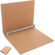 thumbnail image 2 of Binder Cover Binder Notebook Binder Cover Kraft Paper Binder Reusable Notebook Shell (A5), 2 of 4
