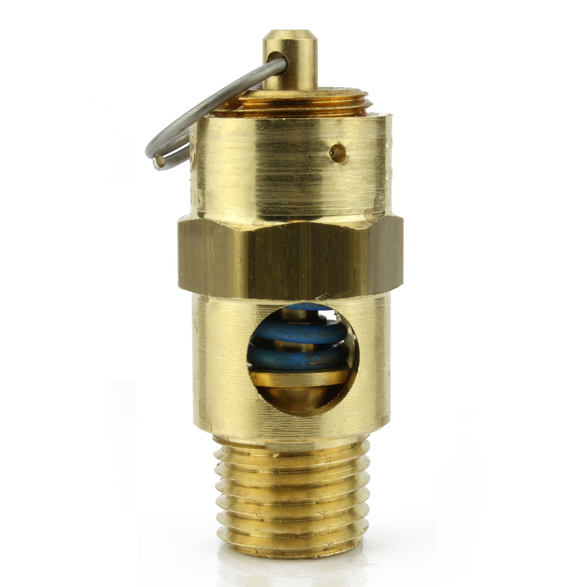 150 PSI Air Compressor Safety Relief Pop Off Valve Solid Brass 1/4" Male NPT New 