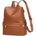 thumbnail image 3 of ALTOSY Women Real Leather Backpack Purse Elegant Ladies Shoulder Bag S80 Brown, 3 of 8