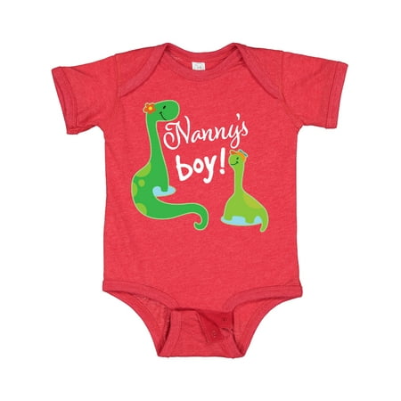 

Inktastic Nannys Boy Grandson Dinosaur Gift Baby Boy Bodysuit