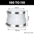 thumbnail image 3 of Round to Oval Dryer Duct Adapter Vent Hose Connector Kit with Steel Clamps, 3 of 13
