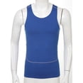 thumbnail image 2 of Sinleey Men's Quick Dry Workout Tank Top Gym Muscle Tees Fitness Bodybuilding Activewear Swimming Blue XL, 2 of 7