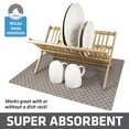 thumbnail image 3 of Drymate XL Dish Drying Mat, Oversized (19”x24”), Low-Profile, Super Absorbent, Quick Dry Fabric, Waterproof & Slip-Resistant, for Kitchen Counter, Trimmable, Easy to Clean (USA Made)(Taupe), 3 of 8