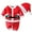 Glove pattern Santa, variant on WIBACKER 0-18M Christmas Baby Girl Santa Claus Costume Velvet Long Sleeve Dress with Hat Infant Xmas Party Cosplay Set