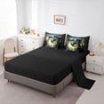 thumbnail image 5 of Erosebridal Magic Dragon Bedding Comforter Set for Boys, Magical Jungle Night King Bedding Sets, Black Reversible, 7pcs, 5 of 6