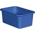 thumbnail image 2 of Teacher Created Resources Blue Small Plastic Storage Bin, Pack of 6, 2 of 2