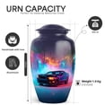 thumbnail image 2 of Yatskia Colorful Lightning Car Small Funeral Keepsake Urn for Ashes Adult Male, Large Memorial Burial Urns for Human Ashes Adult Female, (Classic 10 Inch and 3 Inch), 2 of 8