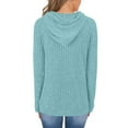 thumbnail image 5 of CAIXIA Sweaters for Women Long Sleeve Knits Hoodie Cozy Lightweight Pullover Fall 2025 Winter Tops,Light Blue, 5 of 8