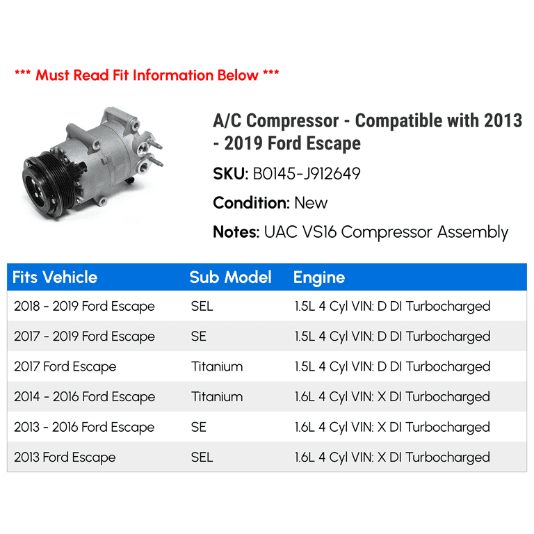 6 Groove Pulley Compressor A/C Compressor With 6-Groove Pulley & Clutch For Ford E-Series Vans & Super Duty (2007-2019) Seats For Ford E-450 Super Duty 6 Groove Pulley Compressor A/C Compressor With 6-Groove Pulley & Clutch For Ford E-Series Vans & Super Duty (2007-2019) Seats For Ford E-450 Super Duty