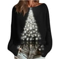 thumbnail image 1 of Birdeem Mode Automne 2026 pour Femmes, Chandail Décontracté à Col Rond Imprimé de Noël, Manches Longues, Tricoté, chandail Graphique Crochet Hippie, Chandails pour Femmes, Vêtements d'Automne pour Femmes, 1 of 7