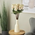 thumbnail image 2 of 35" Plastic Floral Tall Hydrangea Artificial Flower Stem, by DecMode (8 Count), 2 of 9