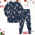 thumbnail image 6 of Xyant Kids Christmas Pjs, Boys Girls Soft Cotton Long Sleeve Sleep Tee and Pants 2 Pcs Pajamas Set Toddler Sleepwear Size 8-9 Years, 6 of 7
