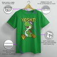 thumbnail image 3 of Boy's Nintendo Running Yoshi  Graphic Tee Kelly Green Small, 3 of 8