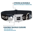 thumbnail image 4 of Crunchyroll Pet Collar, Dog Collar Metal Seatbelt Buckle, Hells Paradise Kanji Title Logo and Gabimaru Face Black White, 9.5 to 13 Inches 1.0 Inch Wide, 4 of 8