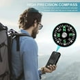 thumbnail image 4 of Hotpom Solar Charger Power Bank, 20000mAh Portable Wireless Charger, USB C Port Built-in Led Flashlight and Compass for Outdoor Camping Hiking for iPhone,Samsung. Green, 4 of 8