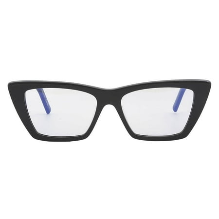 SAINT LAURENT SL 276 MICA 025 Cat Eye Acetate Black Grey 53mm Women's Sunglasses