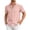 A217-Pink, variant on Kalauyu Short Sleeve Vertical Striped Button Down Shirts for Men Turn Down Collared Lightweight Blouse Casual Summer Shirt Tees
