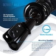 thumbnail image 5 of Detroit Axle - Rear Right Strut w/Coil Spring Assembly Replacement for Chevy Impala Monte Carlo Oldsmobile Intrigue Fits select: 2006-2008,2010-2011 CHEVROLET IMPALA LT, 5 of 7