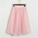thumbnail image 2 of Falda tutú plisada de línea A para mujer - Gasa de malla, cintura alta, estilo vintage, talla única, primavera/verano/otoño, 2 of 2