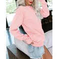 thumbnail image 5 of Womens Casual Crewneck Sweatshirt Long Sleeve Tops Cute Pullover Loose Fit, 5 of 5