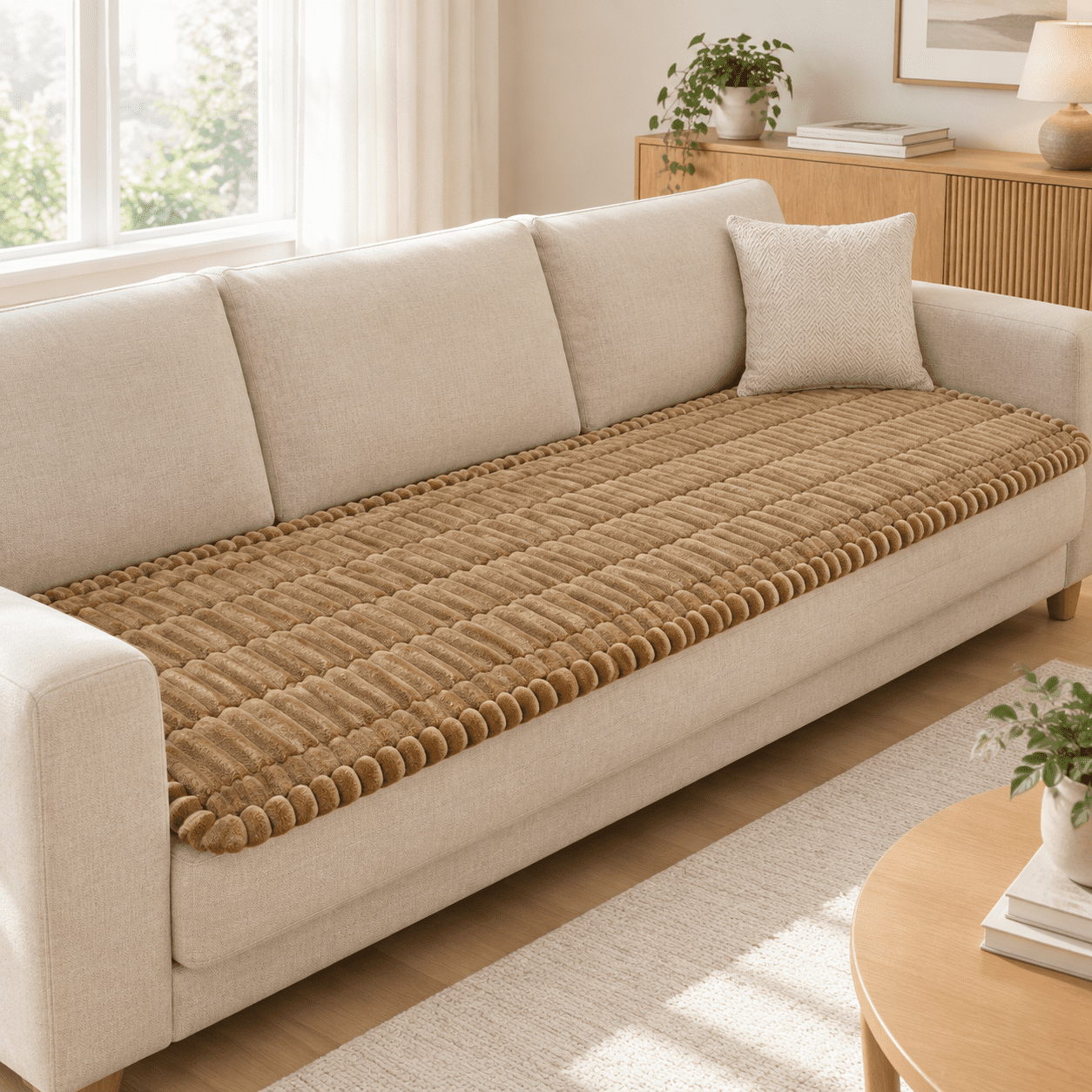 Couch Cover For Dogs Washable Non Slip Soft Cozy Waterproof Brown
