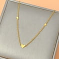 thumbnail image 3 of 18k Gold Plated Heart Choker Necklaces for Women Stainless Steel Simple Cute Love Heart Pendant Necklace Dainty Layered Choker Jewelry, 3 of 6