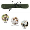 thumbnail image 5 of Knife Roll Bag, Chef’s Knife Roll Bag, Heavy Duty Chef Knife Roll Bag with 6 Slots, Waxed Canvas Knife Bag Roll, Knife Pouch Holder for Home, Kitchen, Grill (green), 5 of 6